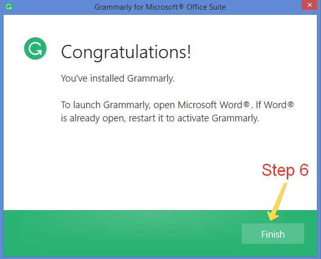 final grammarly for word