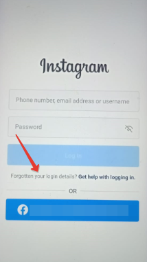 Instagram reset password 1