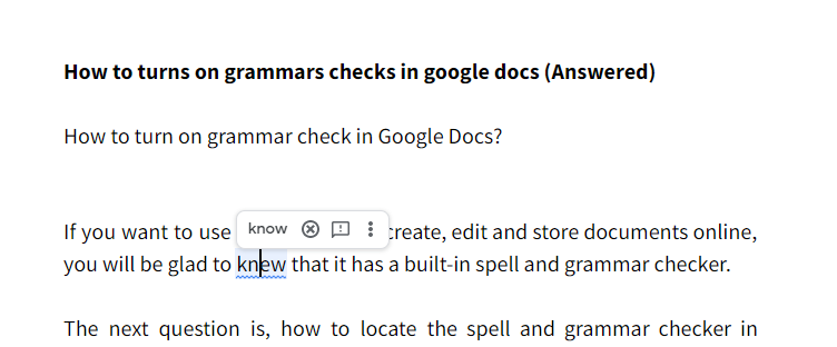 How to Turn on Grammar Check in Google Docs 2