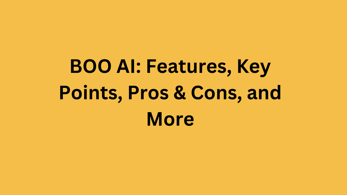 Boo AI tool writer review